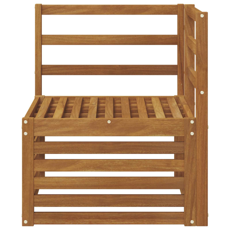 Sofa narożna na zewnątrz Lite Drewno Akacji Naturalny
