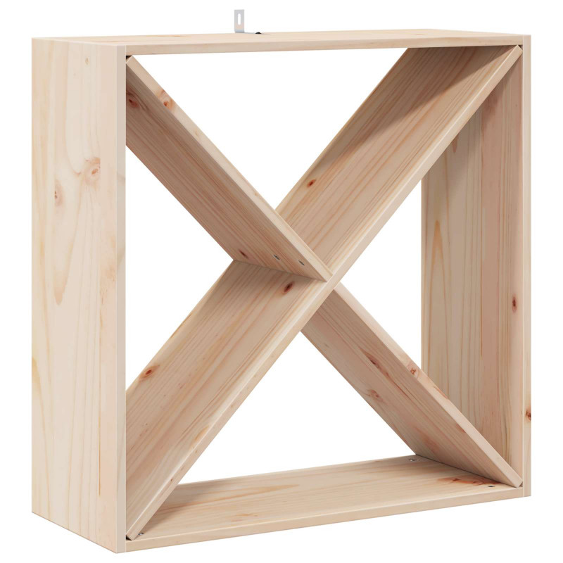 Regał na wino 2 pcs Naturalny 62 x 25 x 62 cm