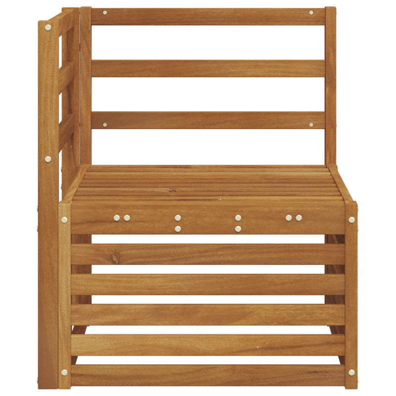 Sofa narożna na zewnątrz Lite Drewno Akacji Naturalny