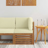 Sofa narożna na zewnątrz Lite Drewno Akacji Naturalny