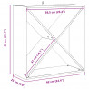 Regał na wino 2 pcs Naturalny 62 x 25 x 62 cm