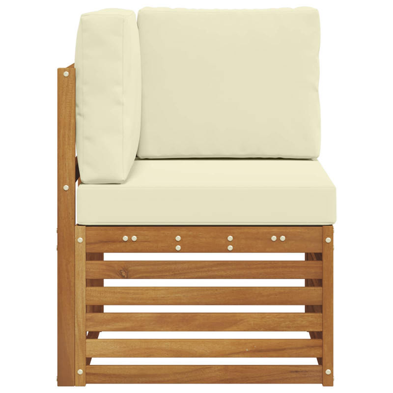 Sofa narożna na zewnątrz Lite Drewno Akacji Naturalny