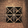 Regał na wino 4 pcs Naturalny 62 x 25 x 62 cm