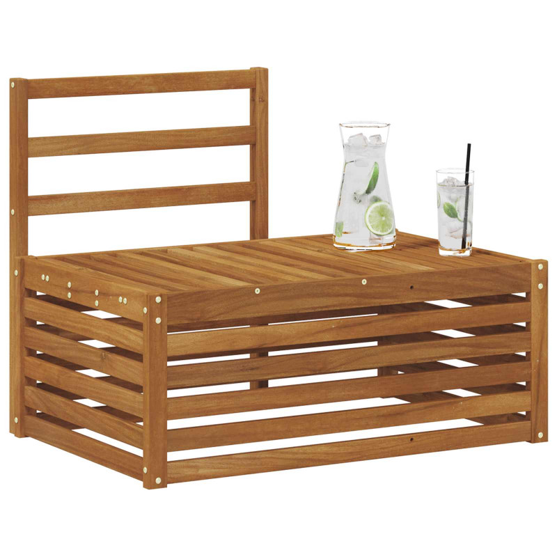 Sofa końcowa na zewnątrz Naturalny 91 x 63 x 73 cm