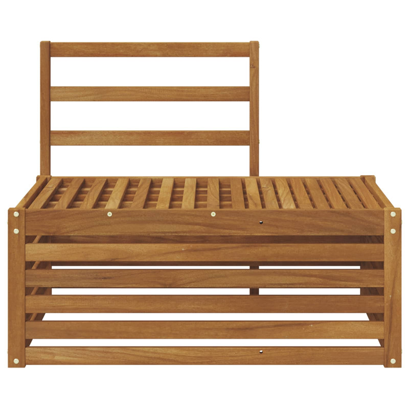 Sofa końcowa na zewnątrz Naturalny 91 x 63 x 73 cm