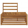 Sofa końcowa na zewnątrz Naturalny 91 x 63 x 73 cm