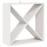 Regał na wino 4 pcs Biały 62 x 25 x 62 cm Lite drewno sosnowe