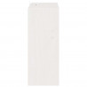 Regał na wino 4 pcs Biały 62 x 25 x 62 cm Lite drewno sosnowe