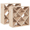 Regał na wino 2 pcs Naturalny 62 x 25 x 62 cm