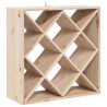 Regał na wino 2 pcs Naturalny 62 x 25 x 62 cm