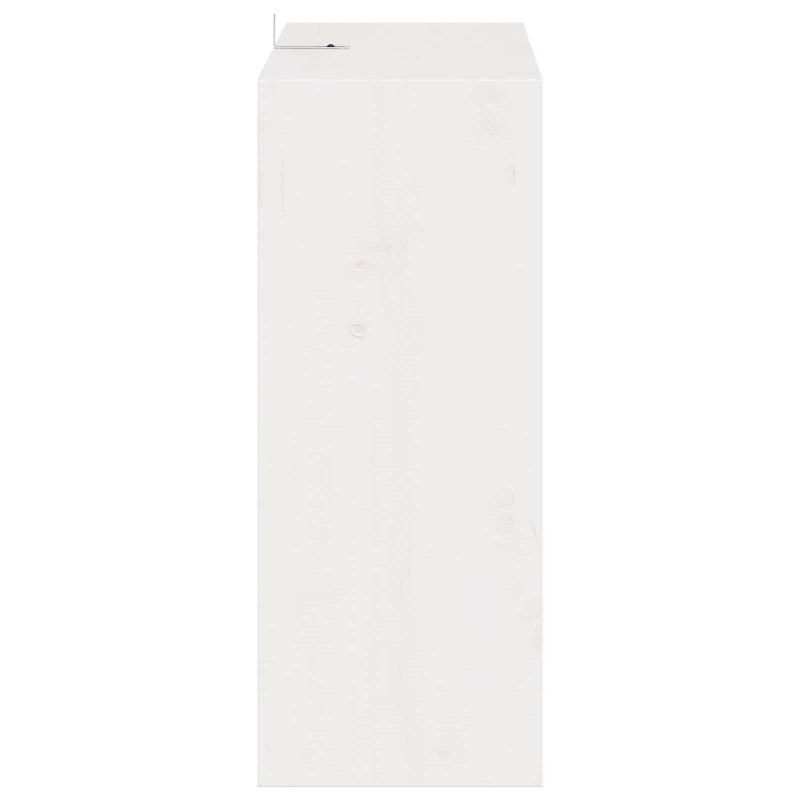Regał na wino 2 pcs Biały 62 x 25 x 62 cm Lite drewno sosnowe