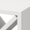 Regał na wino 2 pcs Biały 62 x 25 x 62 cm Lite drewno sosnowe