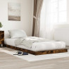 Stelaż łóżkowy Dąb wędzony 75 x 190 cm Materiał drewnopochodny