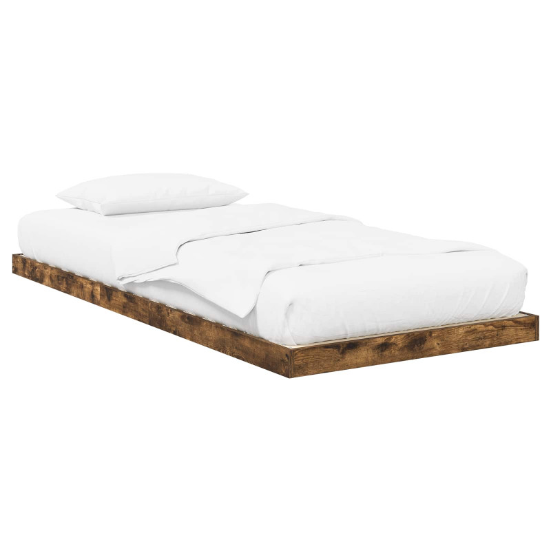 Stelaż łóżkowy Dąb wędzony 75 x 190 cm Materiał drewnopochodny