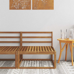 Środkowa sofa ogrodowa Lite Drewno Akacji Naturalny