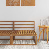 Środkowa sofa ogrodowa Lite Drewno Akacji Naturalny
