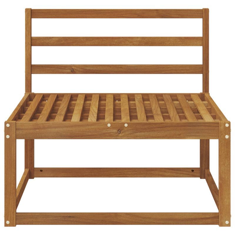 Środkowa sofa ogrodowa Lite Drewno Akacji Naturalny