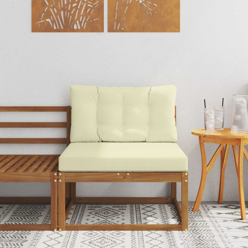 Środkowa sofa ogrodowa Lite Drewno Akacji Naturalny