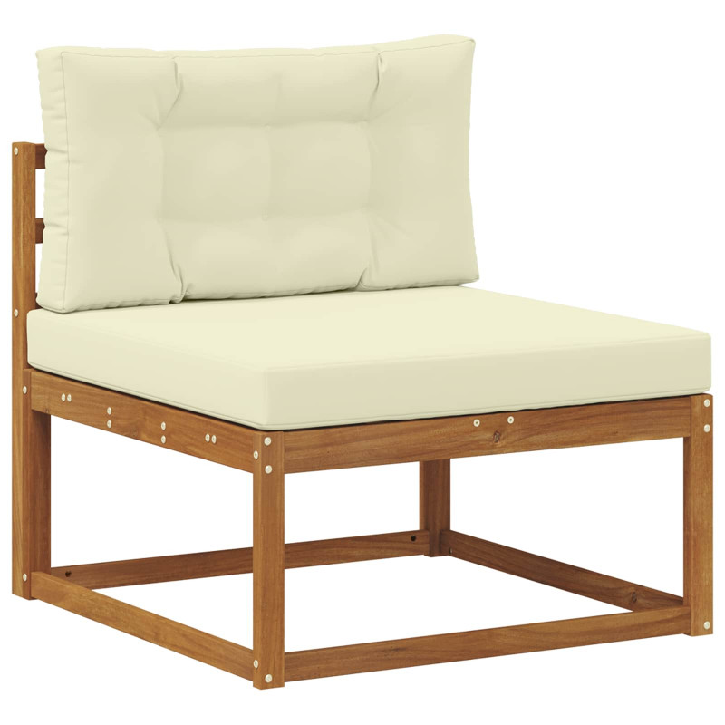 Środkowa sofa ogrodowa Lite Drewno Akacji Naturalny