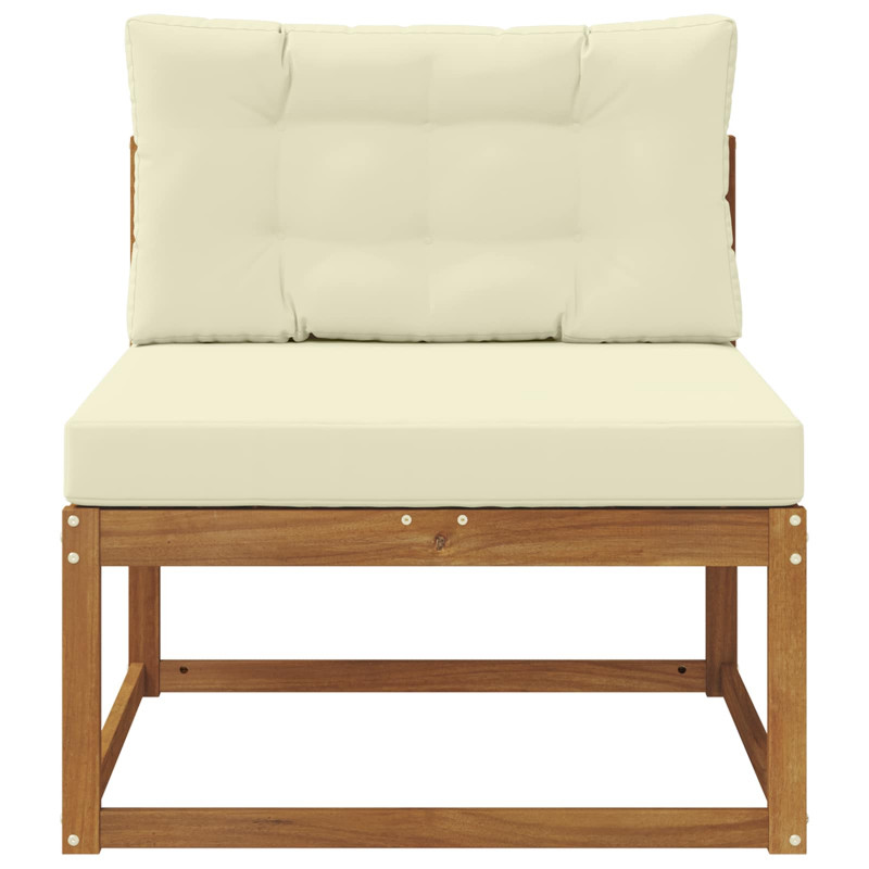 Środkowa sofa ogrodowa Lite Drewno Akacji Naturalny