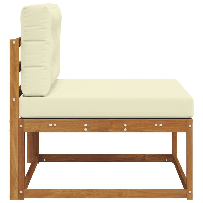 Środkowa sofa ogrodowa Lite Drewno Akacji Naturalny