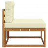 Środkowa sofa ogrodowa Lite Drewno Akacji Naturalny