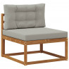 Środkowa sofa ogrodowa Lite Drewno Akacji Naturalny