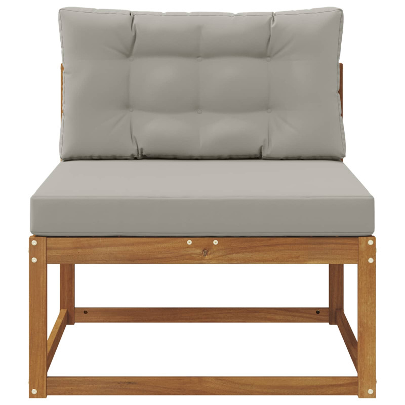 Środkowa sofa ogrodowa Lite Drewno Akacji Naturalny
