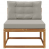 Środkowa sofa ogrodowa Lite Drewno Akacji Naturalny