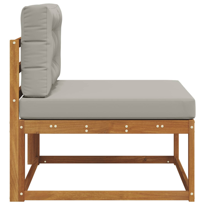 Środkowa sofa ogrodowa Lite Drewno Akacji Naturalny