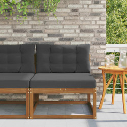 Środkowa sofa ogrodowa Lite Drewno Akacji Naturalny