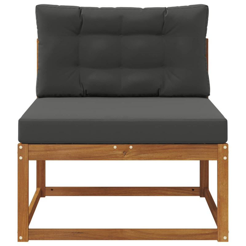 Środkowa sofa ogrodowa Lite Drewno Akacji Naturalny