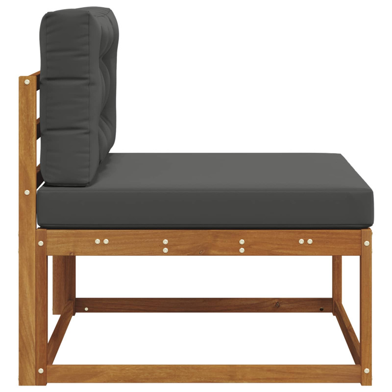 Środkowa sofa ogrodowa Lite Drewno Akacji Naturalny