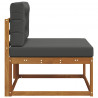 Środkowa sofa ogrodowa Lite Drewno Akacji Naturalny