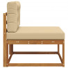 Środkowa sofa ogrodowa Lite Drewno Akacji Naturalny