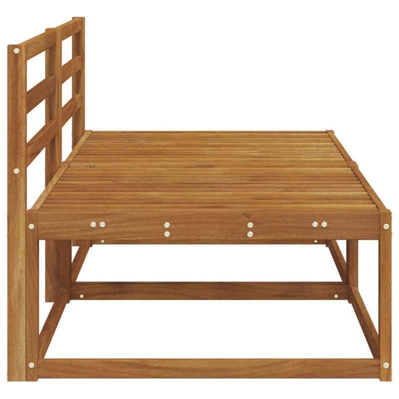 2 Sztuka Środkowa sofa ogrodowa Lite Drewno Akacji Naturalny