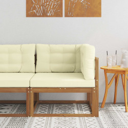 Sofa narożna na zewnątrz Lite Drewno Akacji Naturalny