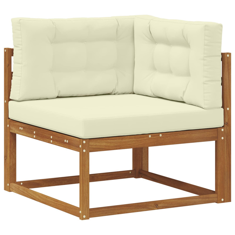 Sofa narożna na zewnątrz Lite Drewno Akacji Naturalny