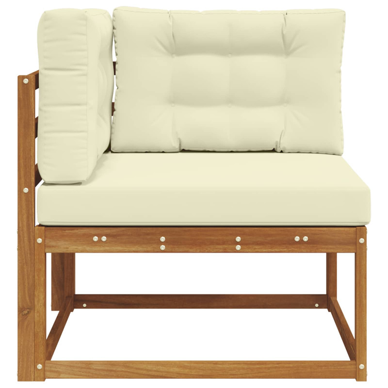 Sofa narożna na zewnątrz Lite Drewno Akacji Naturalny