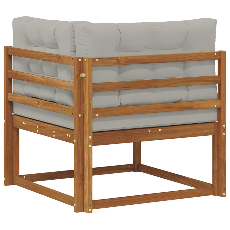 Sofa narożna na zewnątrz Lite Drewno Akacji Naturalny
