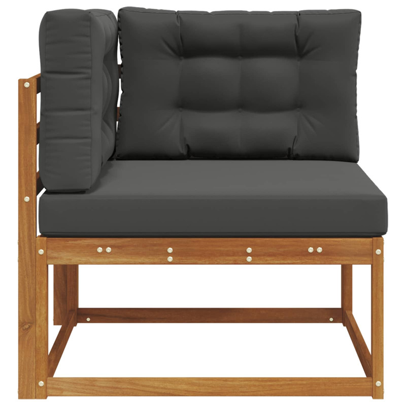 Sofa narożna na zewnątrz Lite Drewno Akacji Naturalny