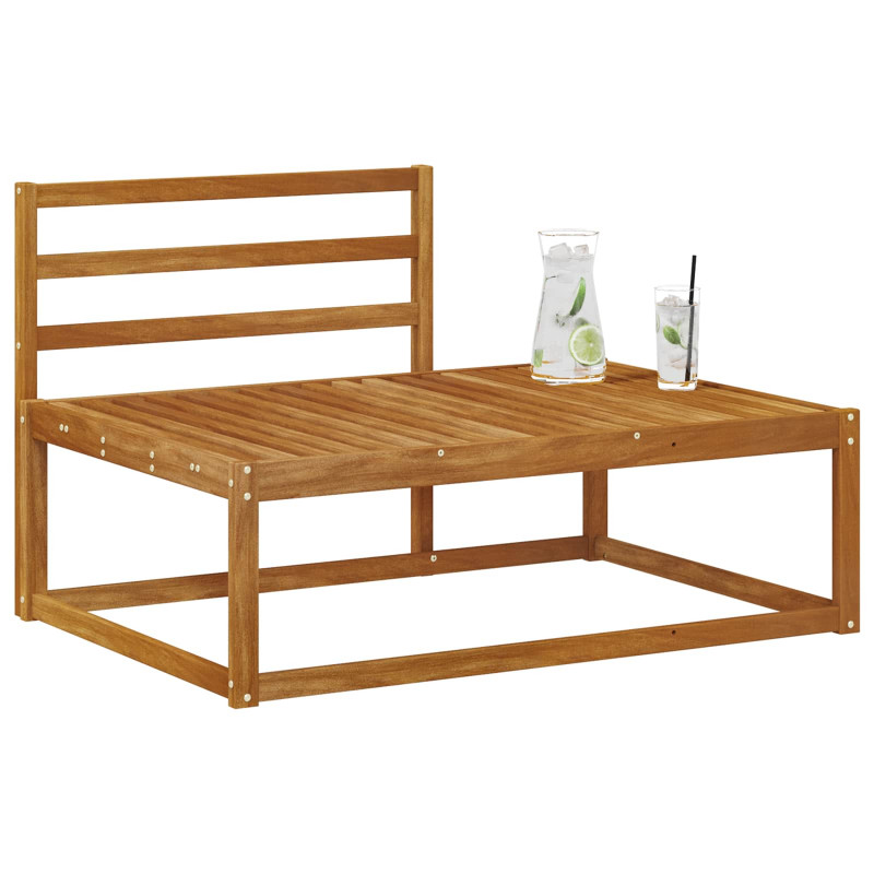 Sofa końcowa na zewnątrz Naturalny 115 x 83 x 73 cm