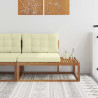 Sofa końcowa na zewnątrz z poduszką Naturalny 115 x 83 x 73 cm