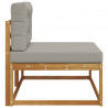 Sofa końcowa na zewnątrz z poduszką Naturalny 115 x 83 x 73 cm