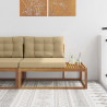 Sofa końcowa na zewnątrz z poduszką Naturalny 115 x 83 x 73 cm