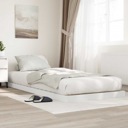Stelaż łóżkowy Biały 80 x 200 cm Materiał drewnopochodny