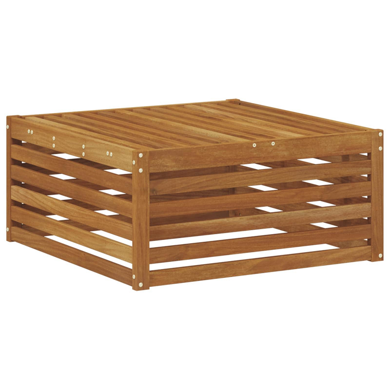 Pufa na zewnątrz Naturalny 79 x 79 x 37 cm Lite Drewno Akacji