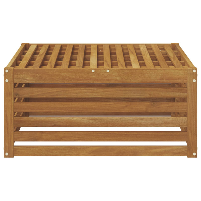 Pufa na zewnątrz Naturalny 79 x 79 x 37 cm Lite Drewno Akacji