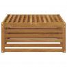Pufa na zewnątrz Naturalny 79 x 79 x 37 cm Lite Drewno Akacji