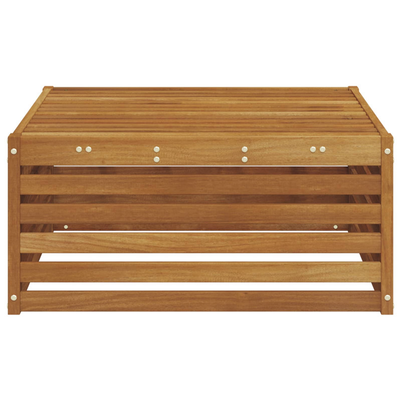 Pufa na zewnątrz Naturalny 79 x 79 x 37 cm Lite Drewno Akacji